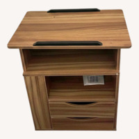 Light Brown Wood Nightstand