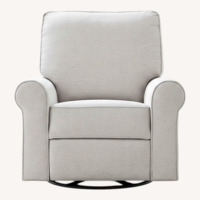 Pottery Barn Kids Light Gray Velvet Recliner