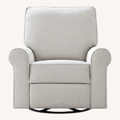 Used Pottery Barn Kids Light Gray Velvet Recliner for sale on AptDeco