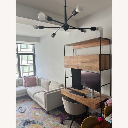 Used West Elm Natural Wood Desk for sale on AptDeco