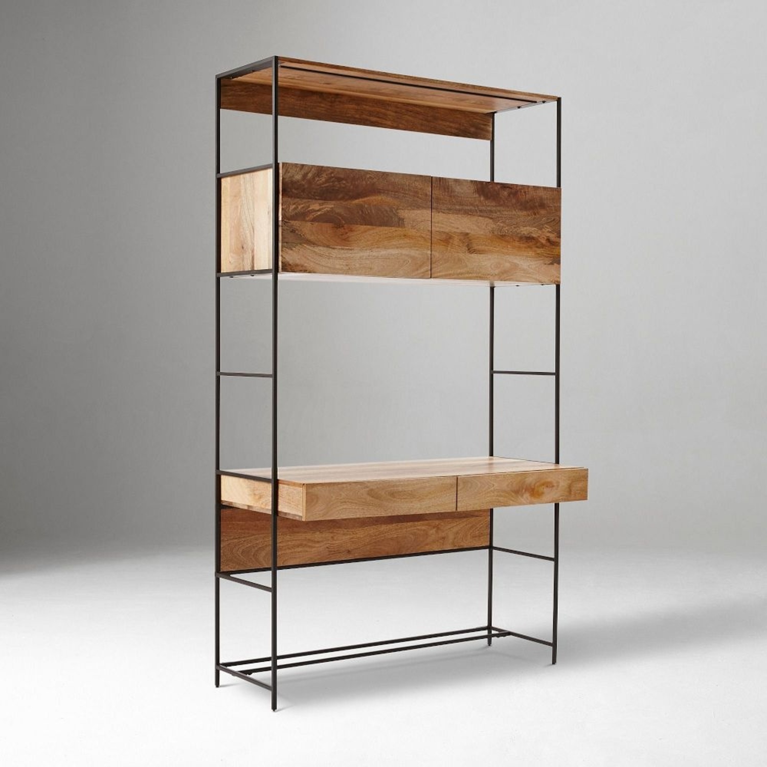 West Elm Natural Wood Desk - image-8