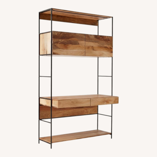 Used West Elm Natural Wood Desk for sale on AptDeco