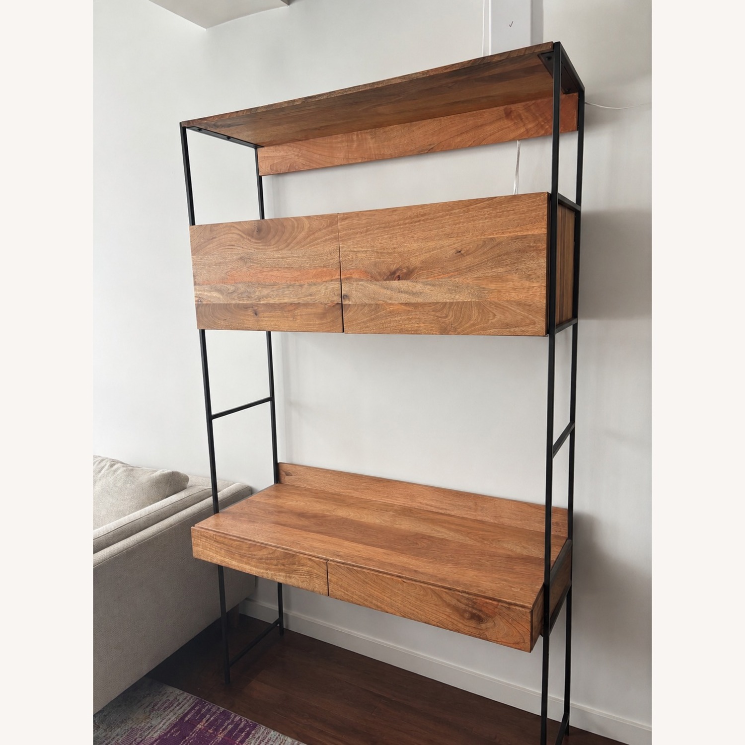 West Elm Natural Wood Desk - image-7