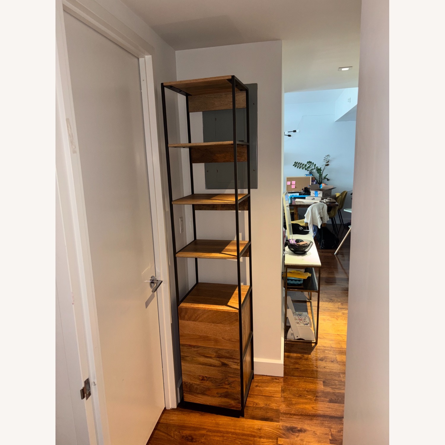 West Elm Natural Bookcase - image-1