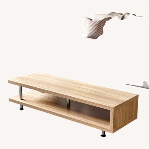 Used Light Brown Wood Media Storage for sale on AptDeco