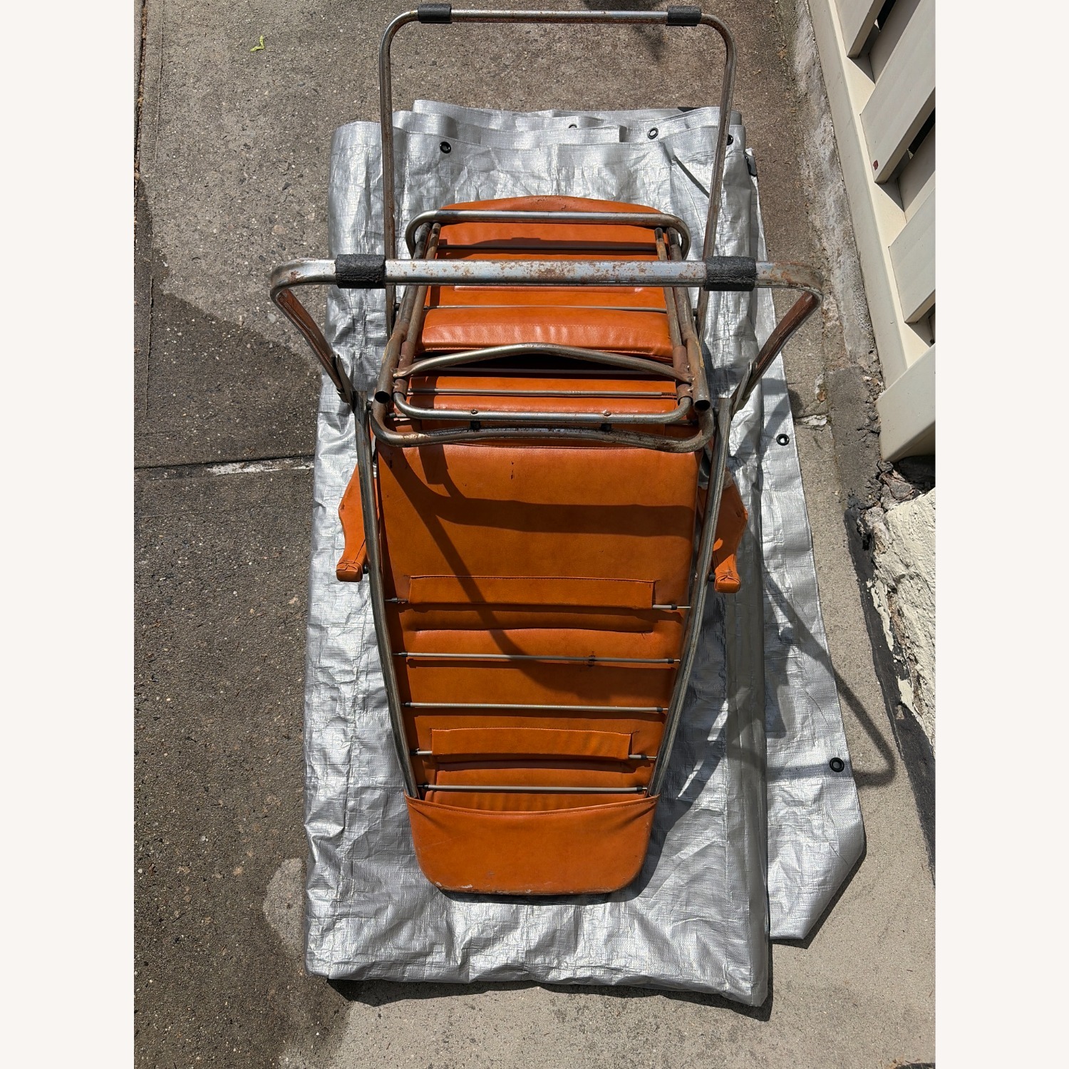 Vintage Italian Folding Lounge Chair, 1970s - image-7