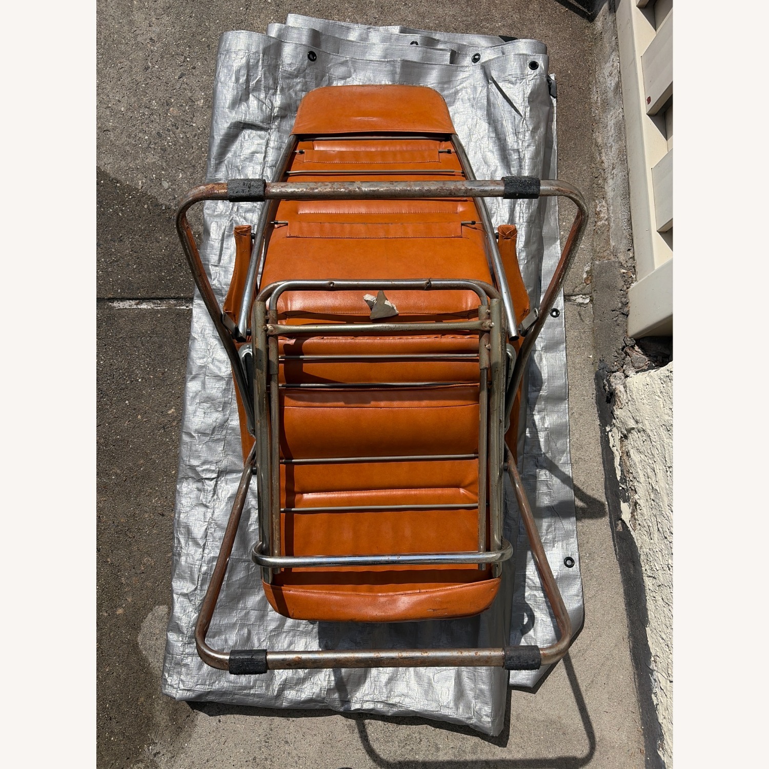 Vintage Italian Folding Lounge Chair, 1970s - image-8