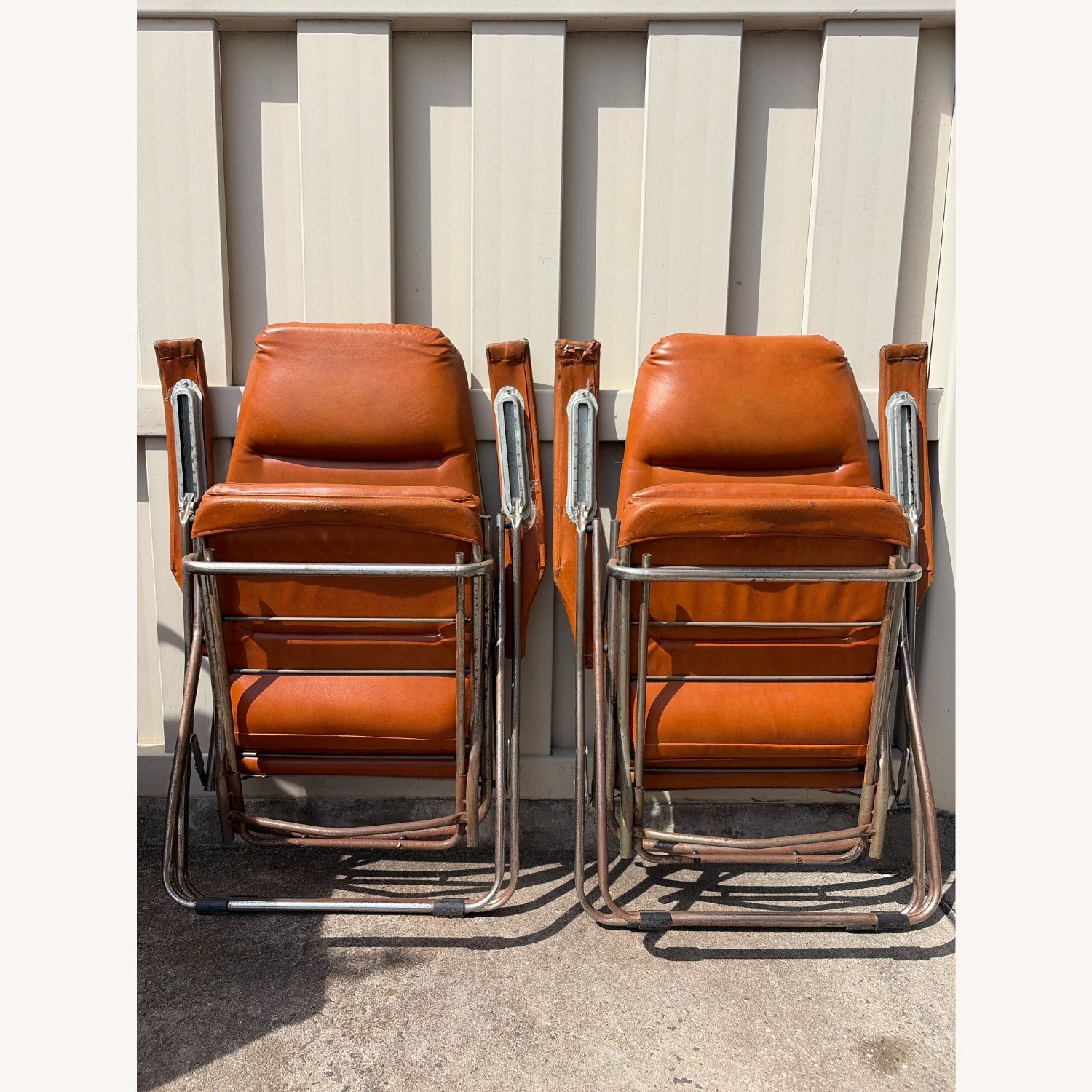 Vintage Italian Folding Lounge Chair, 1970s - image-9