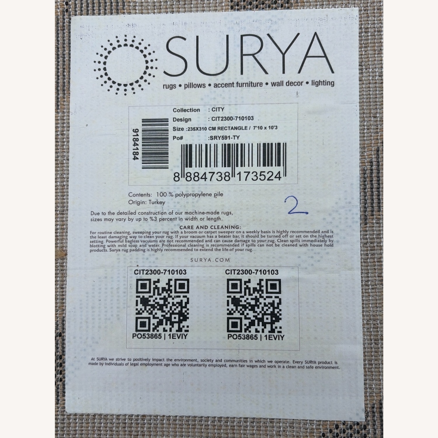 Surya Rugs - City Multi Color Area Rug 7' x 10' - image-8