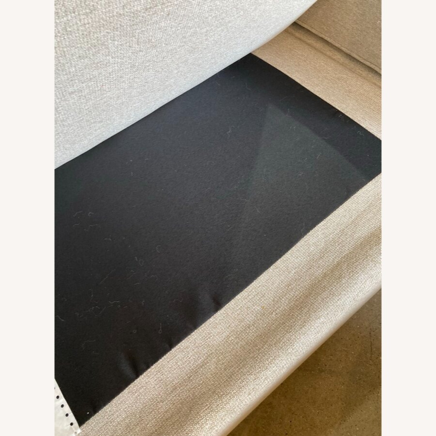 L-Shape Fabric Track Arm Sectional Dove - image-8