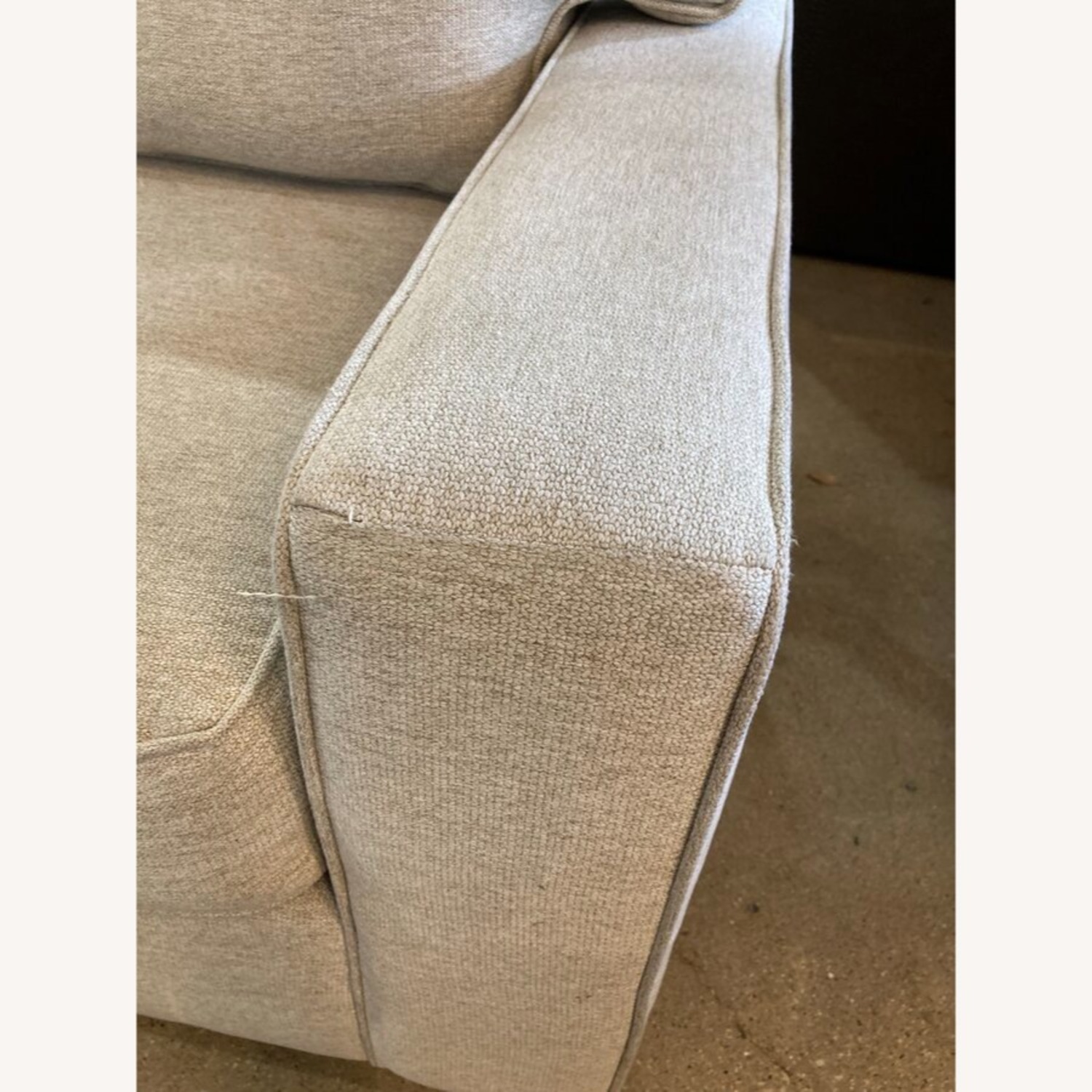 L-Shape Fabric Track Arm Sectional Dove - image-10