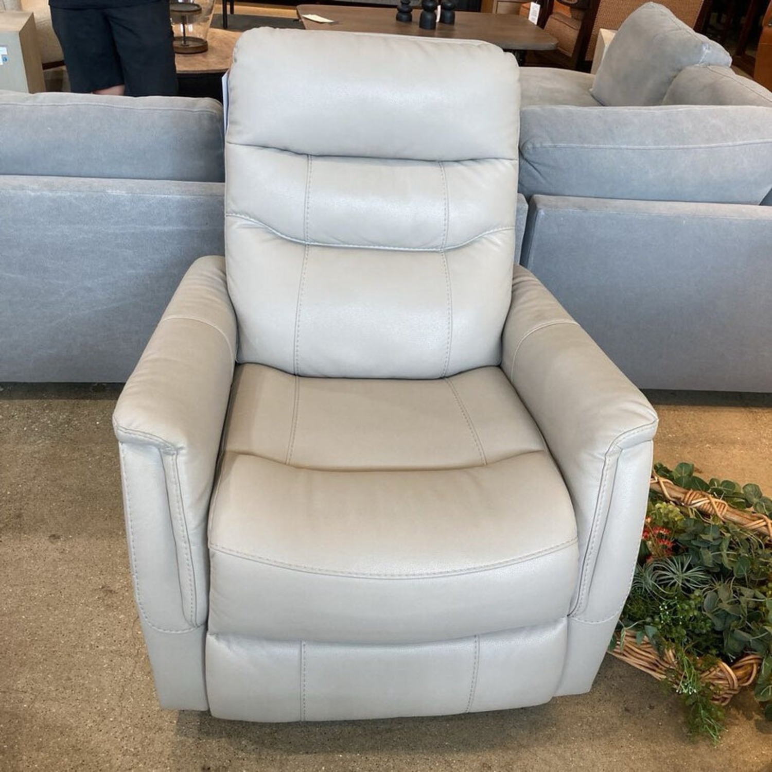 Riptyme Swivel Glider Recliner Dove Gray  - image-3