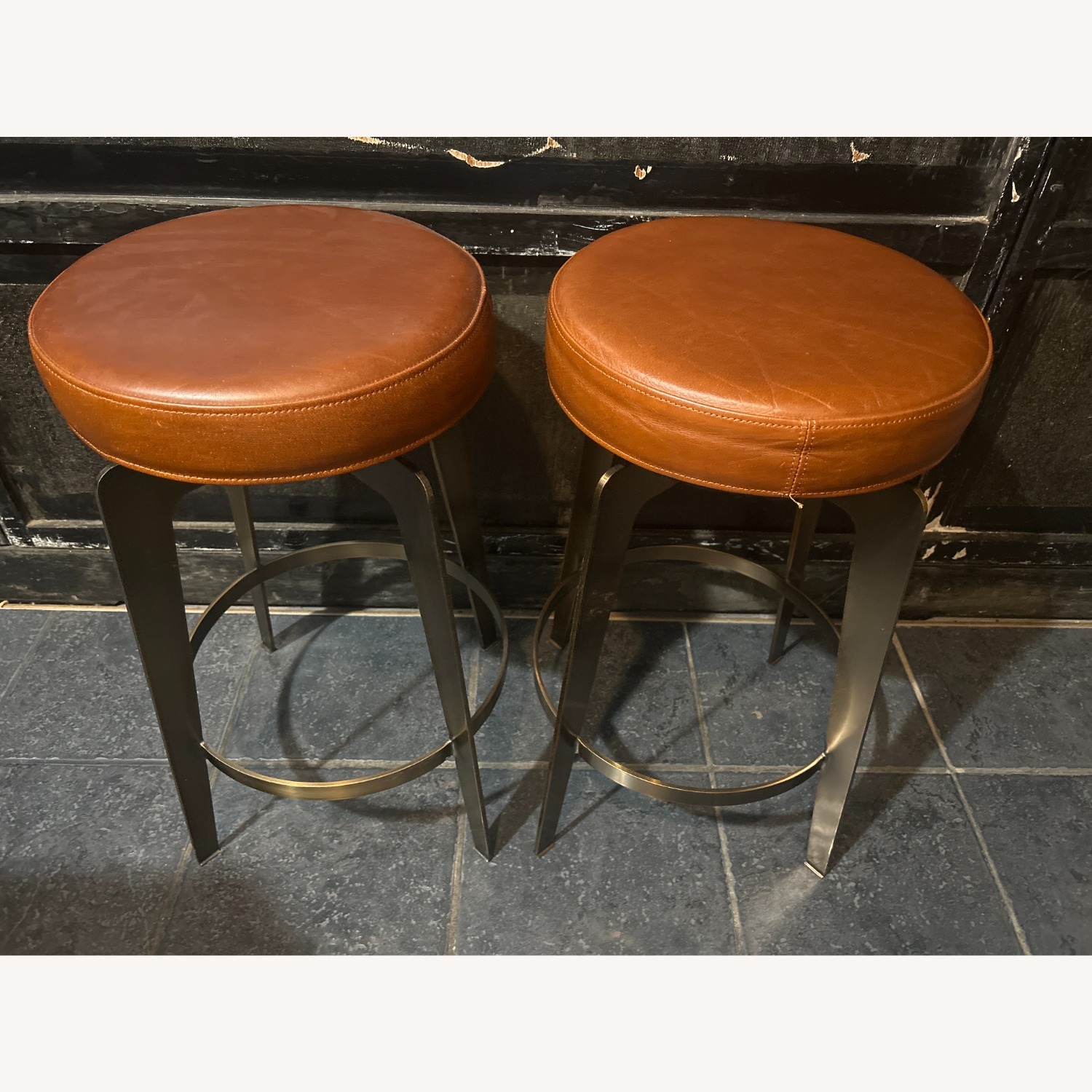 CB2 Hayden Set of Round Bar Stool  - image-1