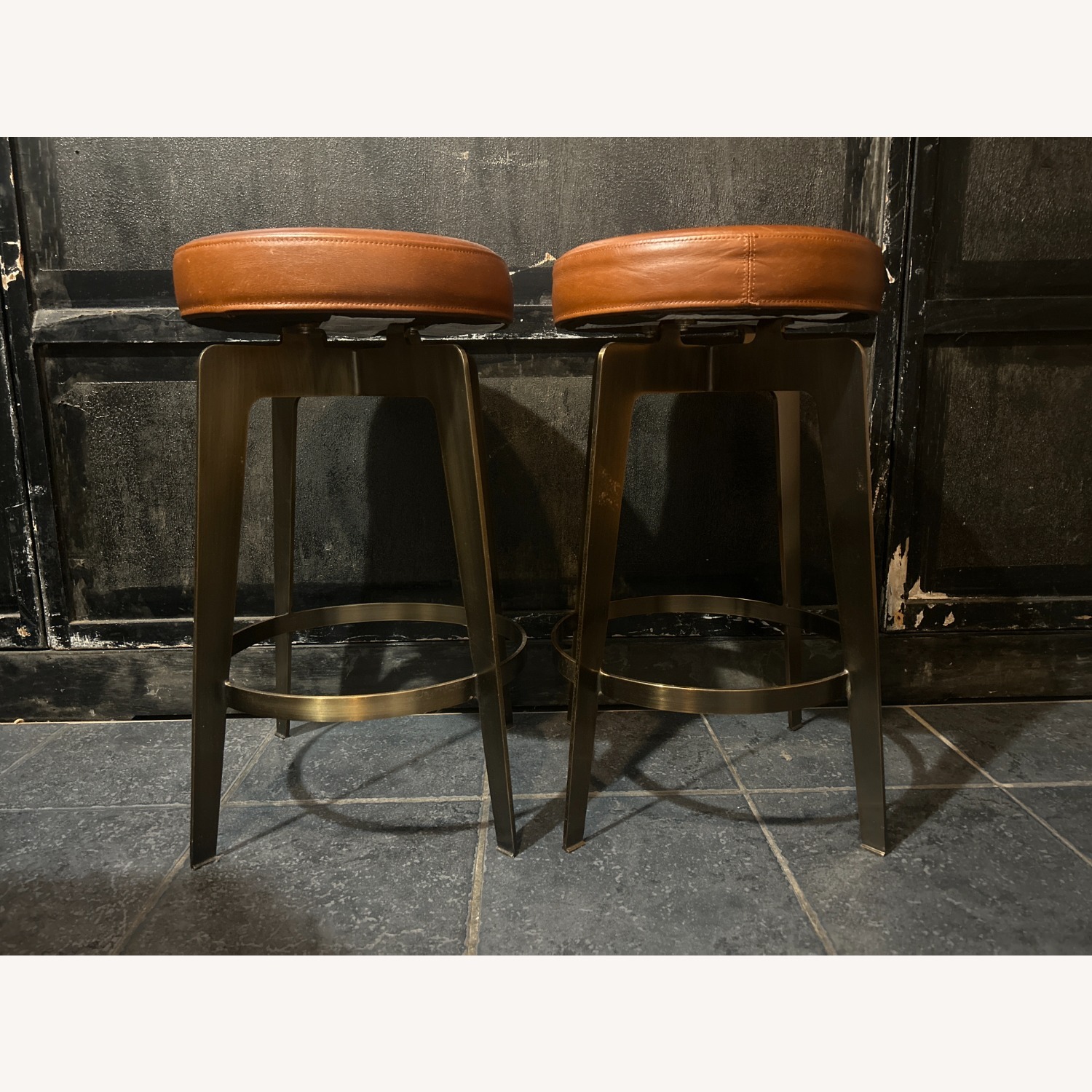 CB2 Hayden Set of Round Bar Stool  - image-2