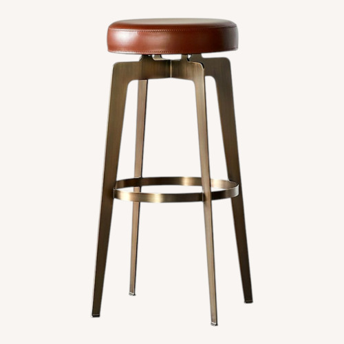 Used CB2 Hayden Set of Round Bar Stool  for sale on AptDeco