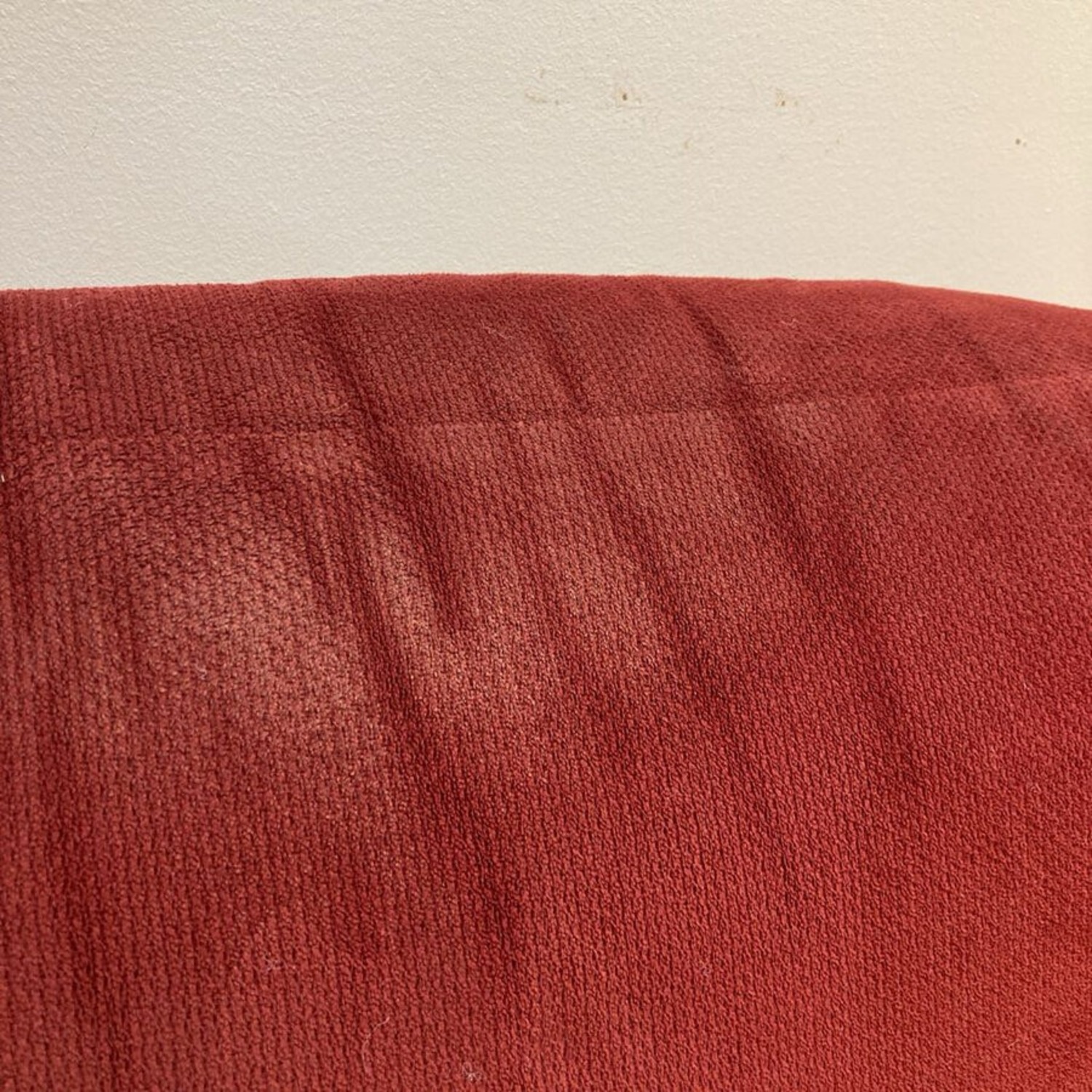 Curved Fabric Manual Recliner Sectional Red  - image-10