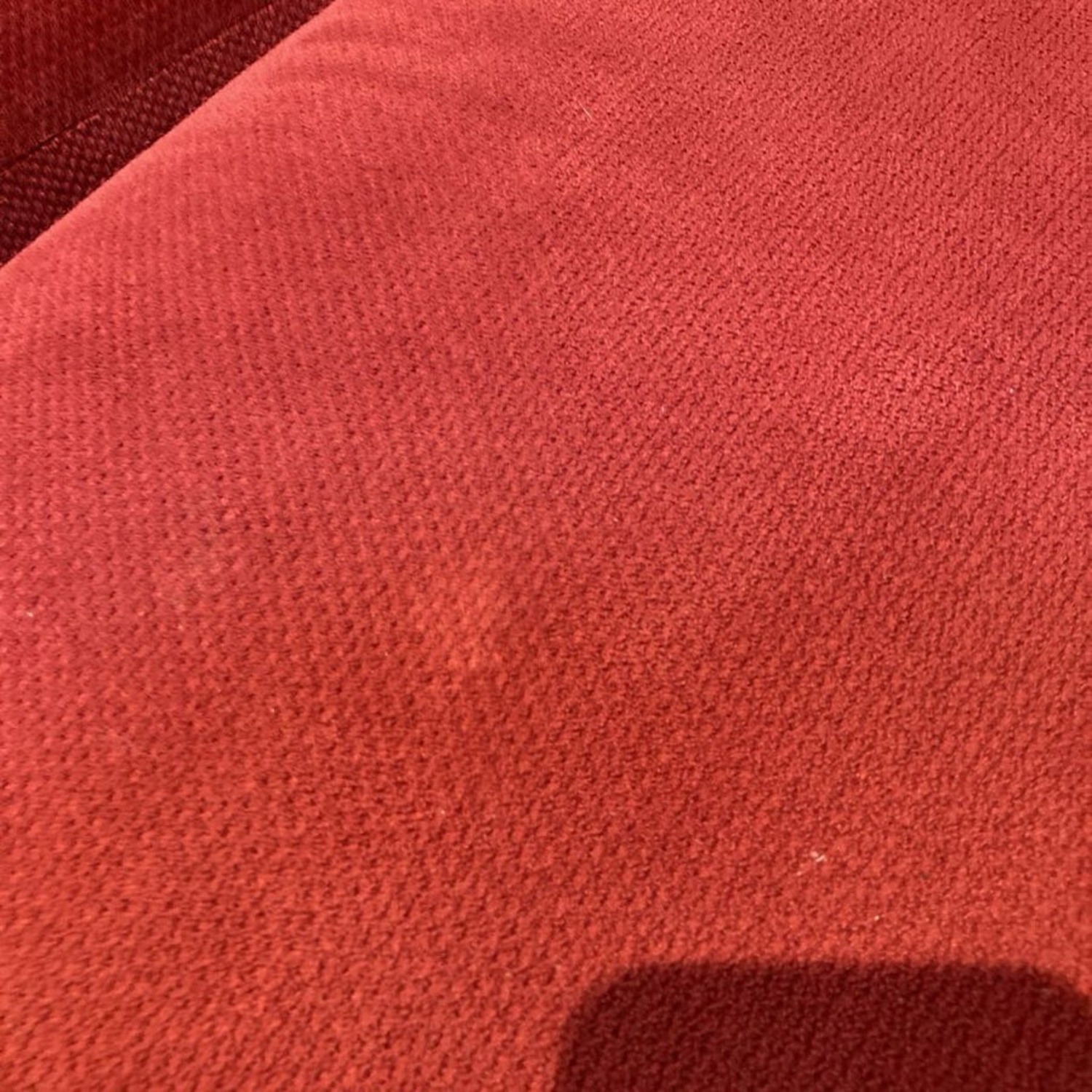 Curved Fabric Manual Recliner Sectional Red  - image-15