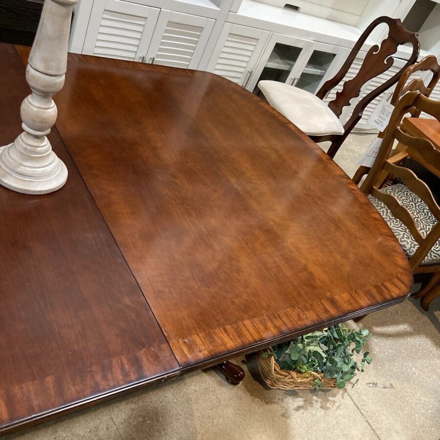 Queen Anne Double Pedestal Dining Table - image-4