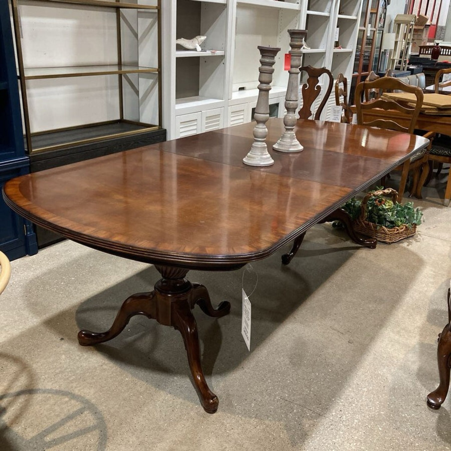 Queen Anne Double Pedestal Dining Table - image-2