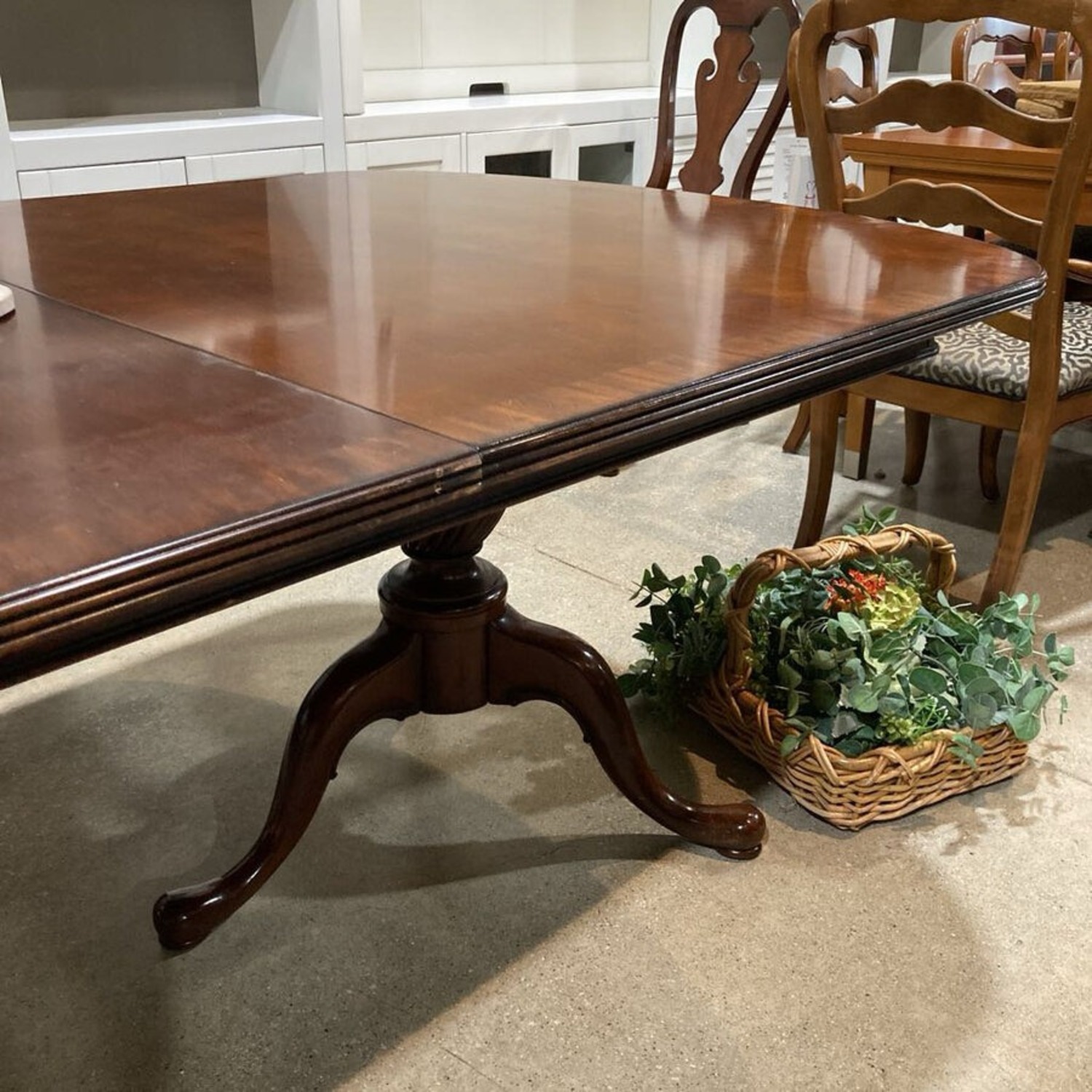 Queen Anne Double Pedestal Dining Table - image-3