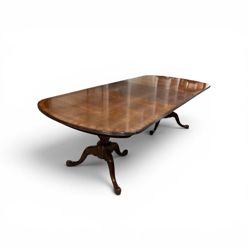 Used Queen Anne Double Pedestal Dining Table for sale on AptDeco