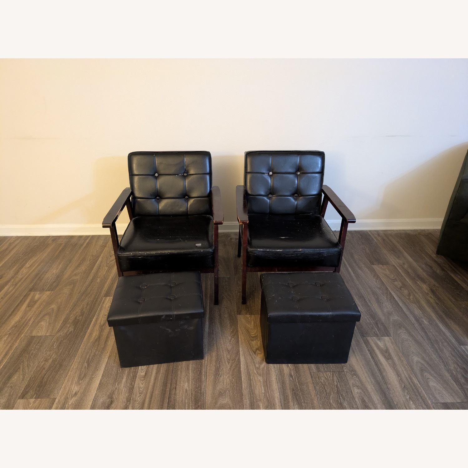 Bob's Discount Furniture Black Wood Accent Chairs - image-3