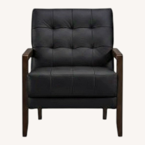 Used Bob's Discount Furniture Black Wood Accent Chairs for sale on AptDeco