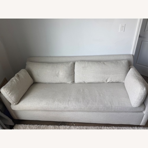 Used West Elm Marin Natural Fabric Sleeper Sofa for sale on AptDeco