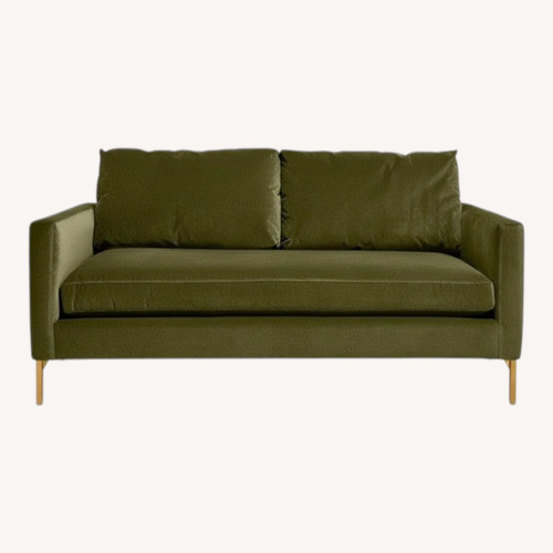 Used ABC Carpet and Home Green Velvet 2 Seater Sofa for sale on AptDeco
