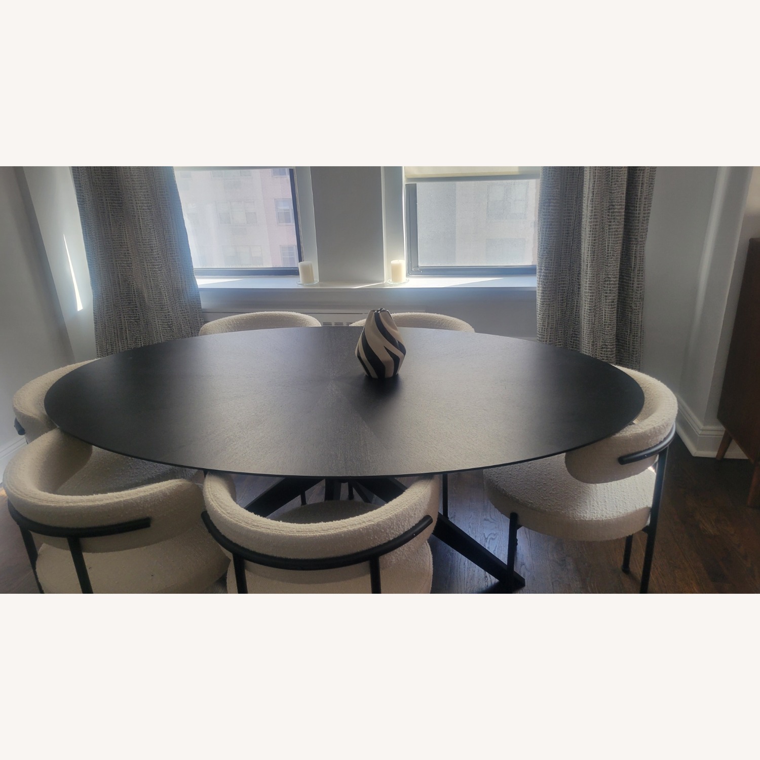 AllModern Fenway Black Wood Dining Table - image-2