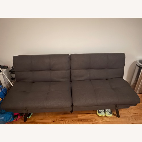Used Convertible Futon Sofa Bed – Dark Grey for sale on AptDeco