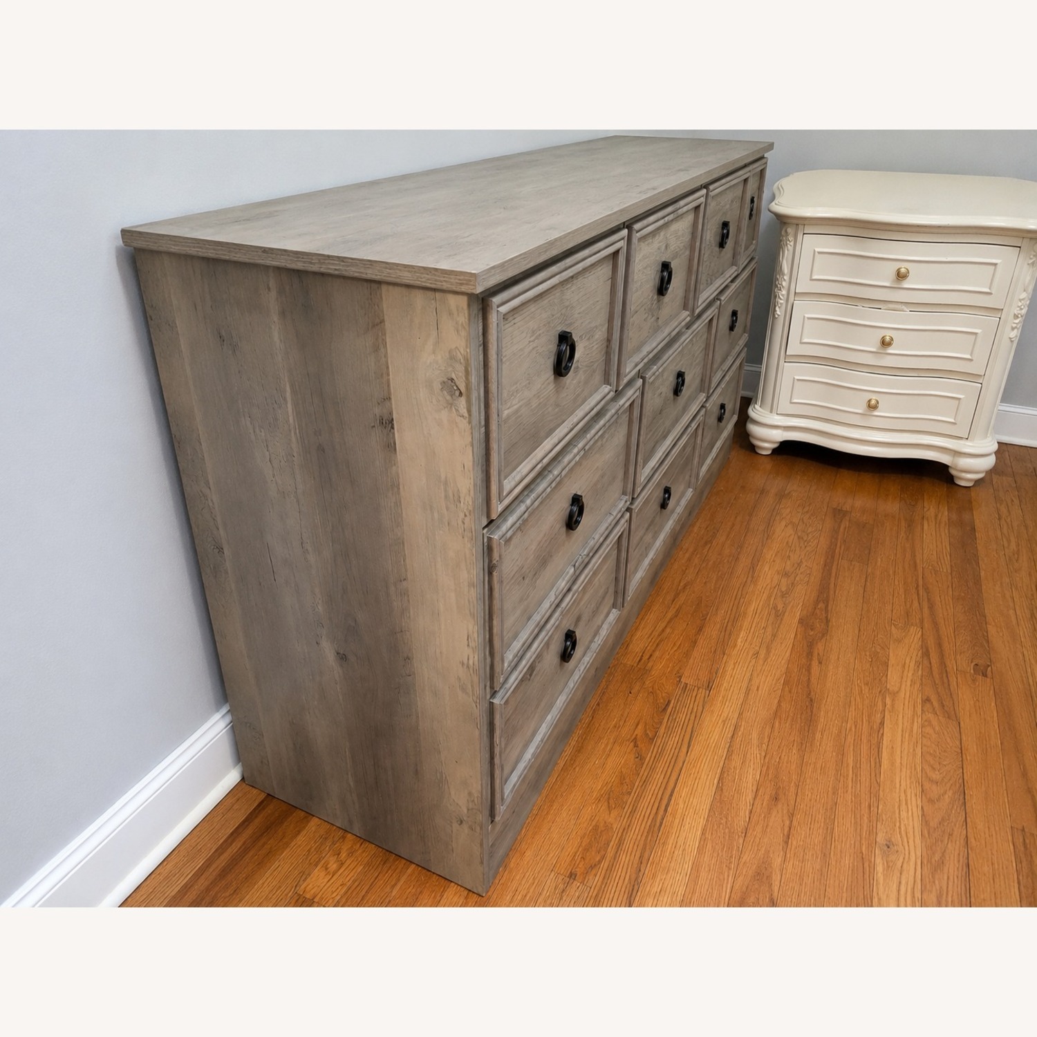 LGHM Light Gray Wood Dresser - image-2