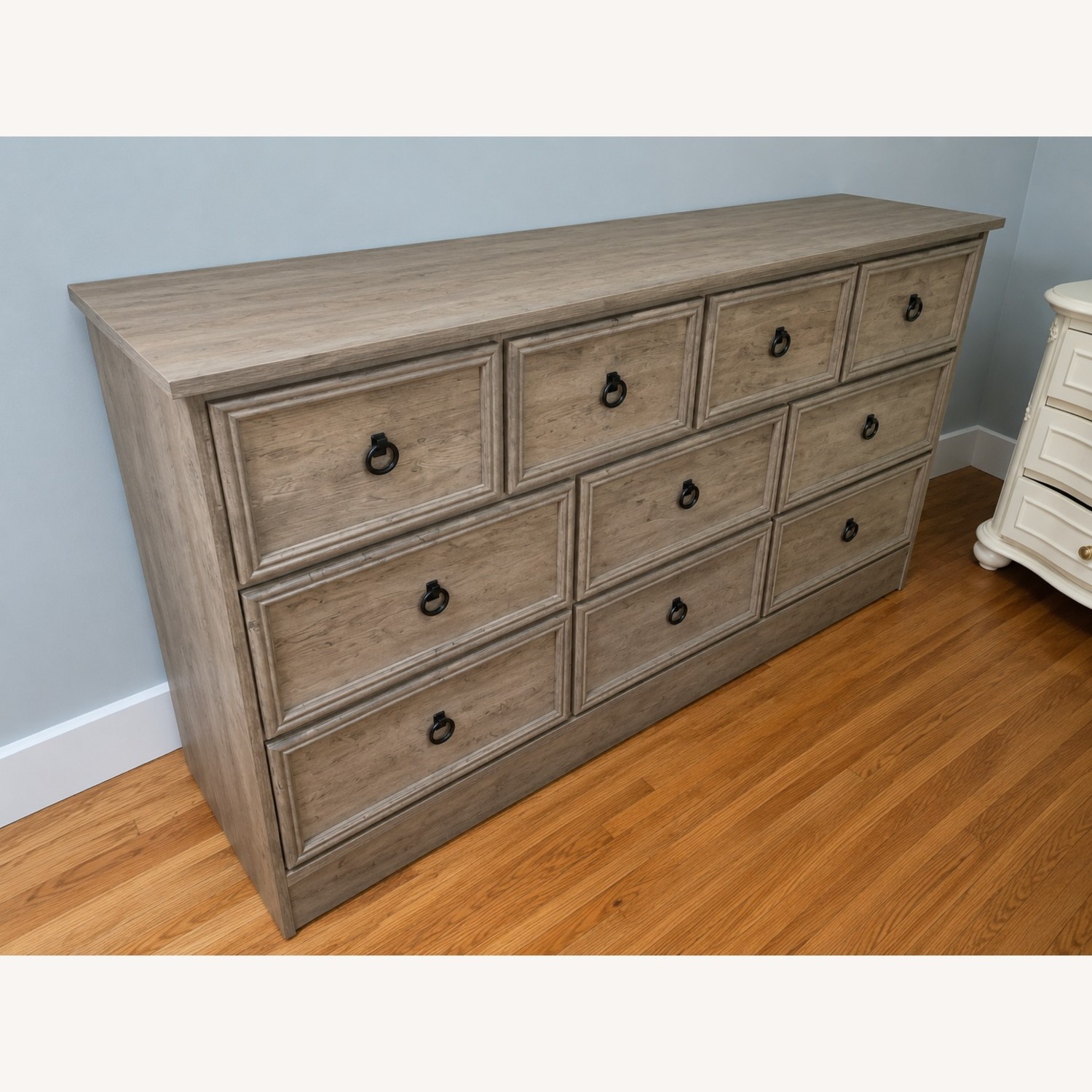 LGHM Light Gray Wood Dresser - image-1