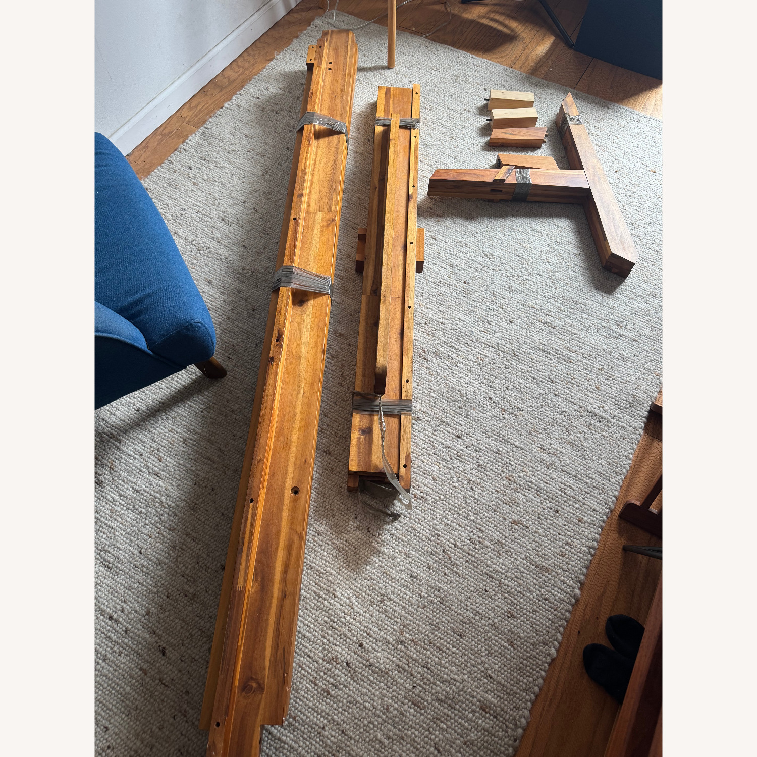 CB2 Drommen Acacia Wood Bed - image-2