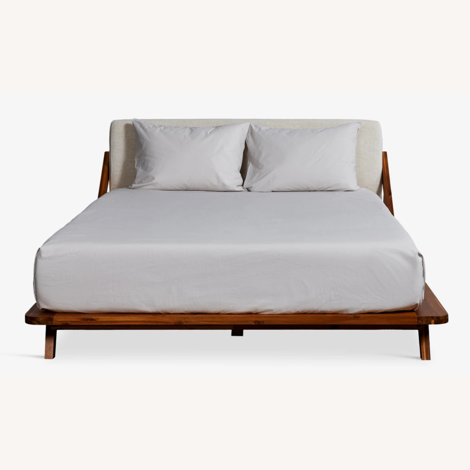 CB2 Drommen Acacia Wood Bed - image-3