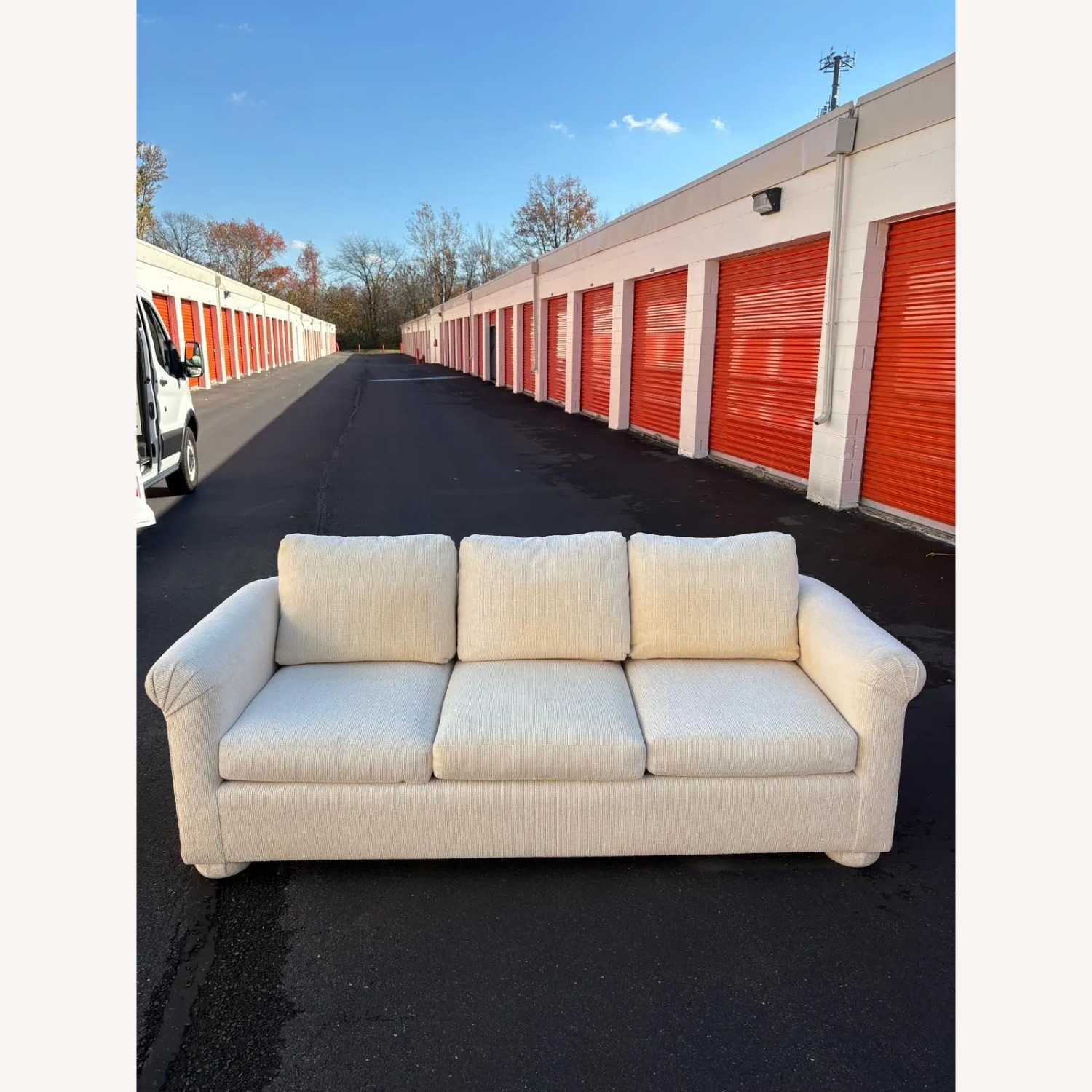 Mason-Art Cream Upholstered Sofa - image-2