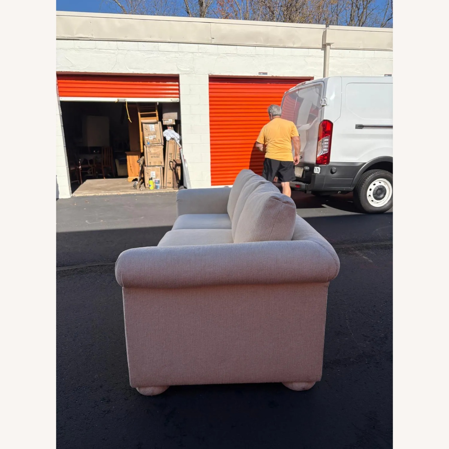 Mason-Art Cream Upholstered Sofa - image-7
