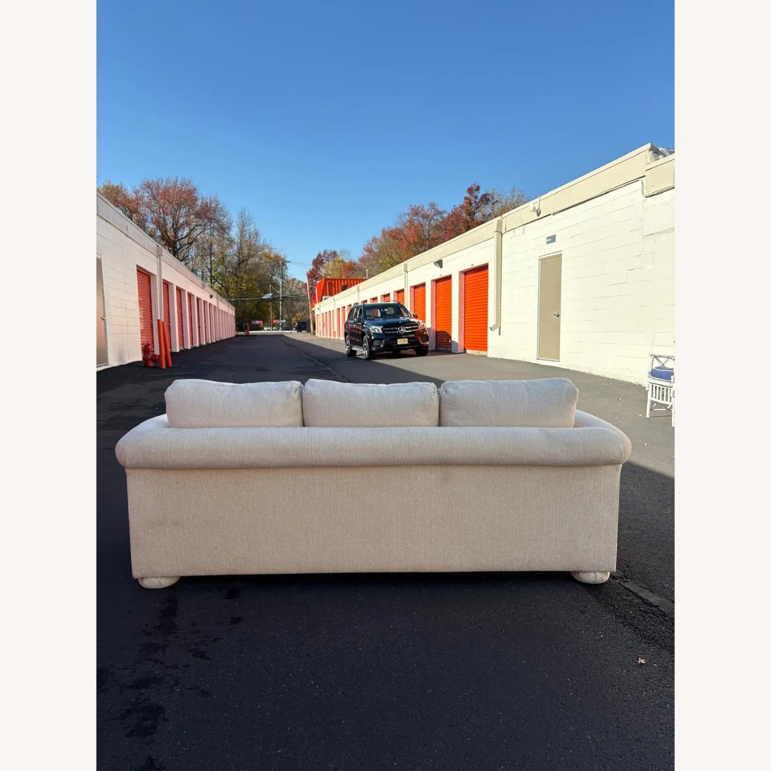 Mason-Art Cream Upholstered Sofa - image-5