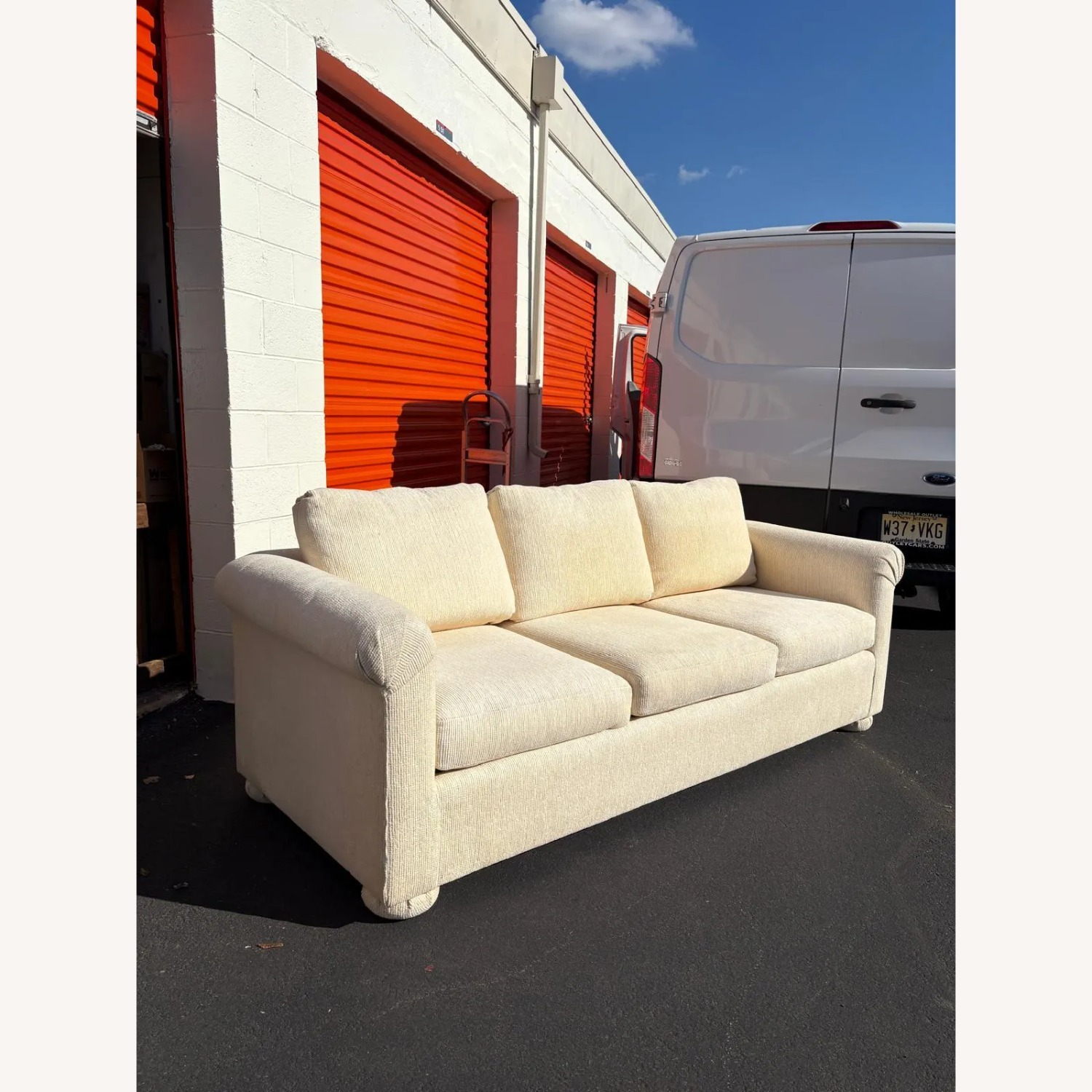Mason-Art Cream Upholstered Sofa - image-10