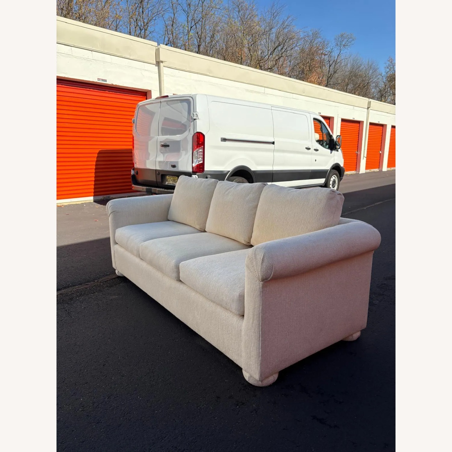 Mason-Art Cream Upholstered Sofa - image-8