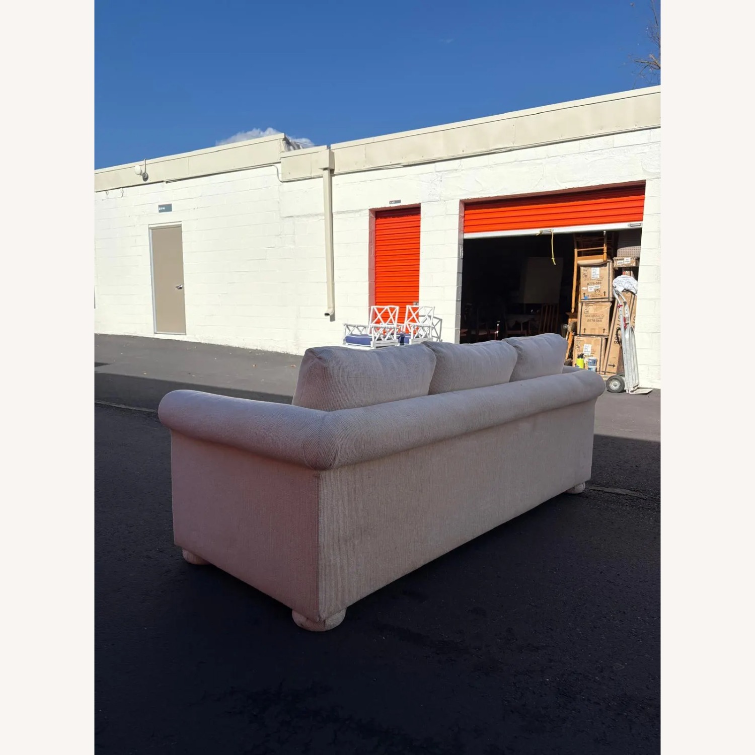 Mason-Art Cream Upholstered Sofa - image-6