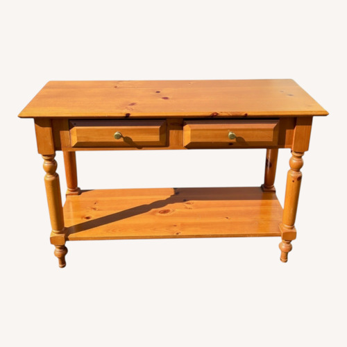 Used Knotty Pine Console Table for sale on AptDeco