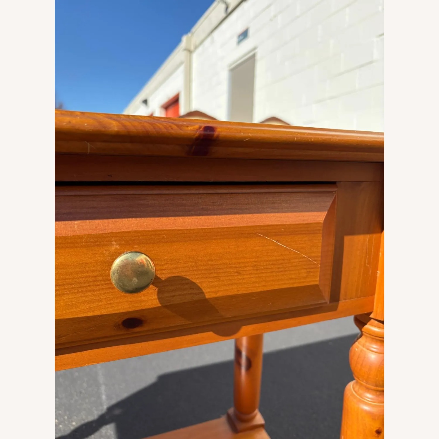 Knotty Pine Console Table - image-6