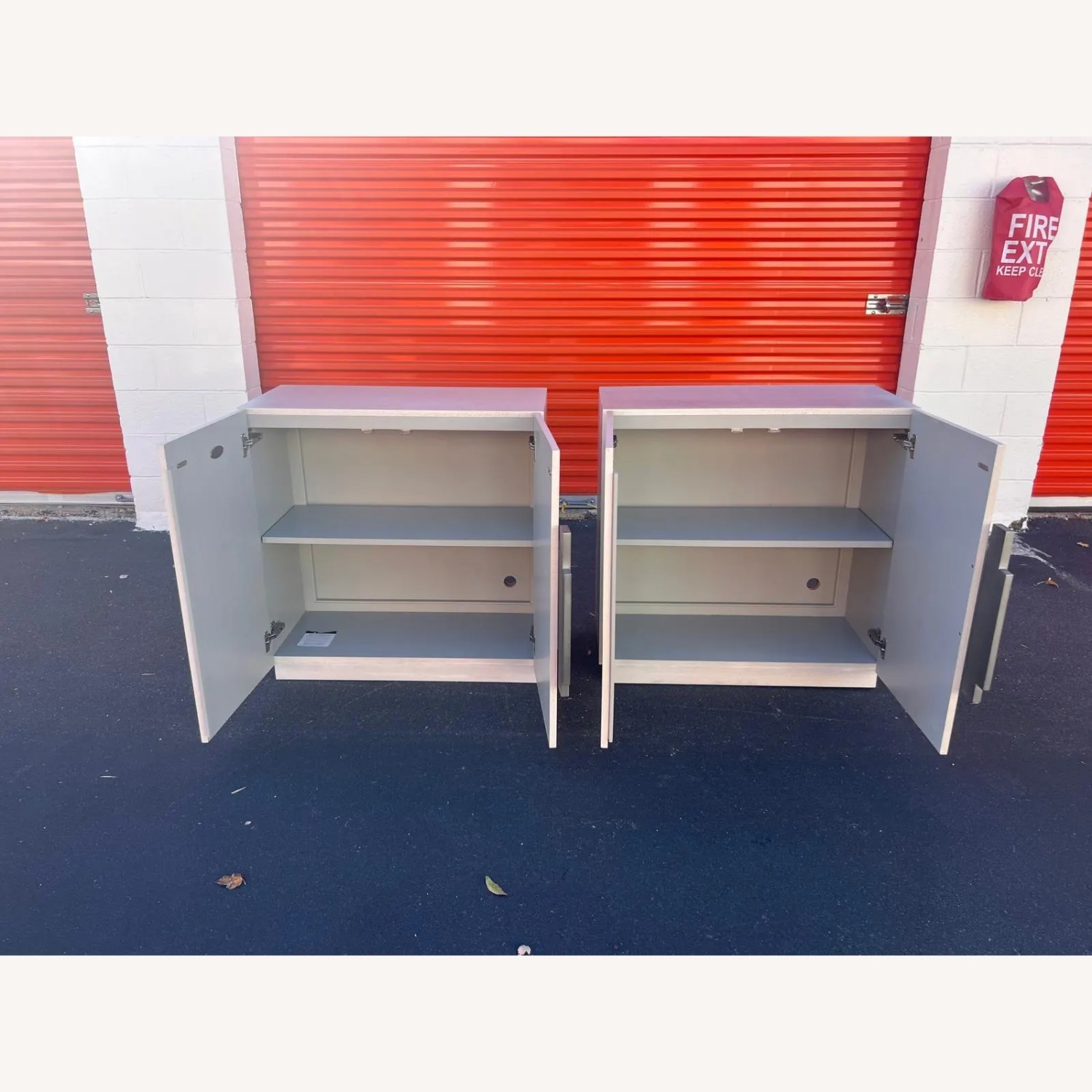 Pair of Mid-Century Modern Cabinets by Uttermost - image-5