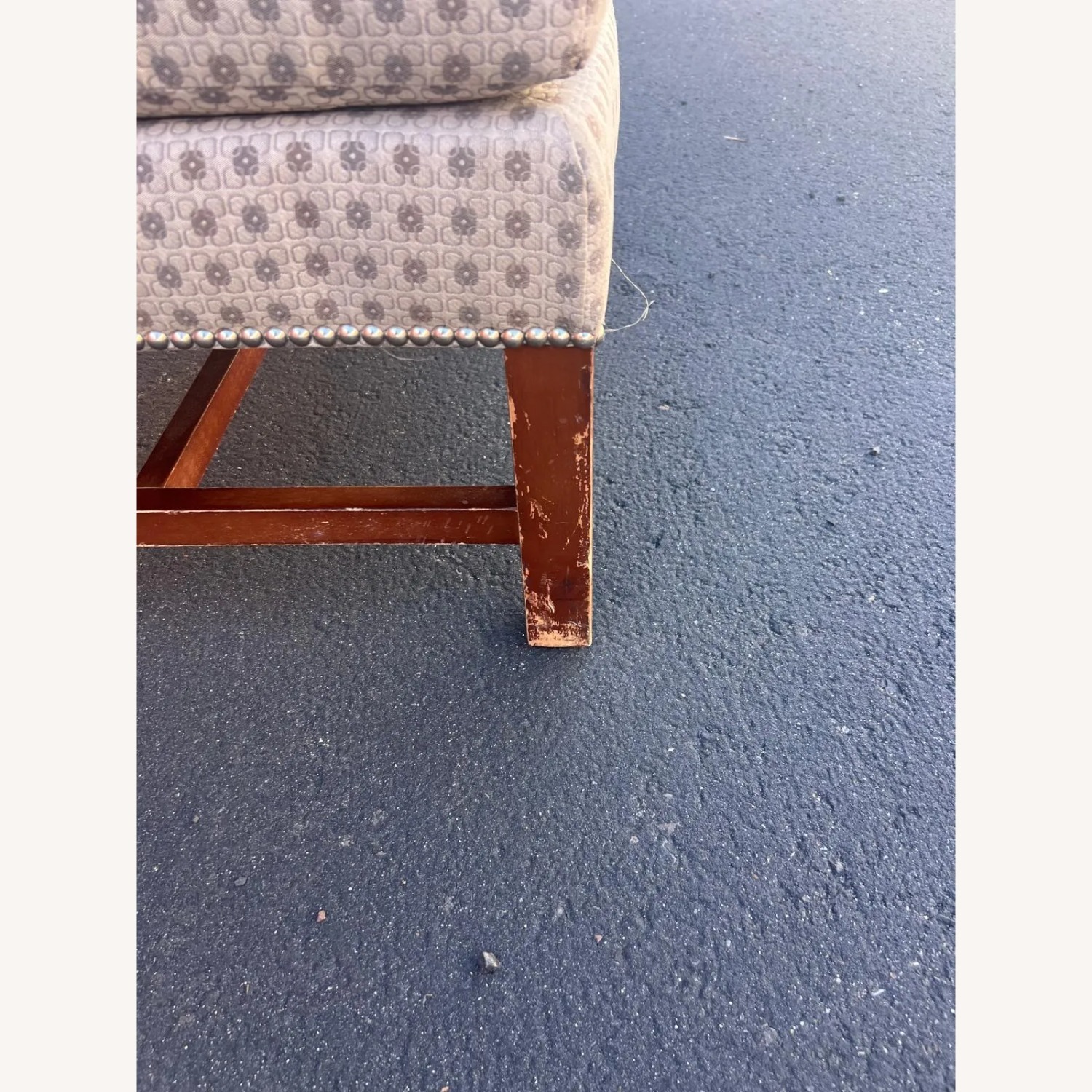 Wingback Accent Chair & Matching Ottoman - image-7