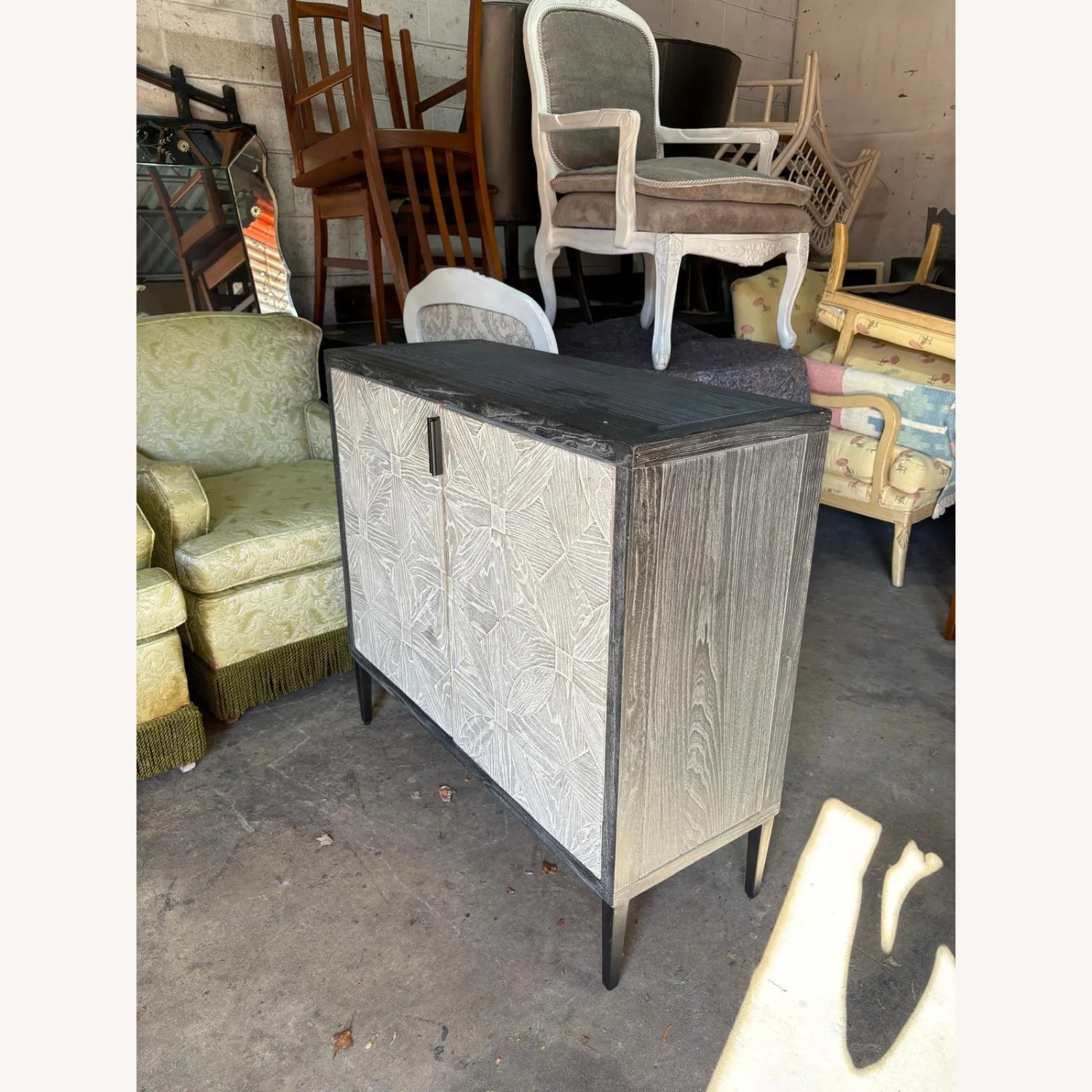 Uttermost Carved Wood Accent Cabinet - image-4
