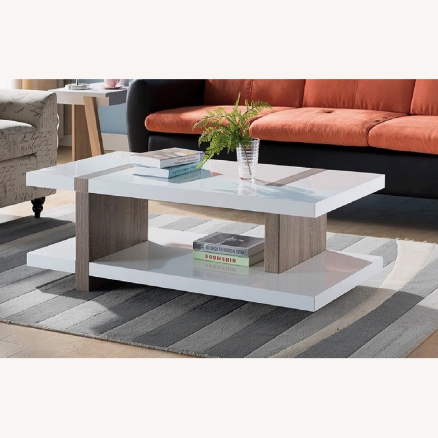 Wayfair Wrought Studio White Coffee Table - image-1