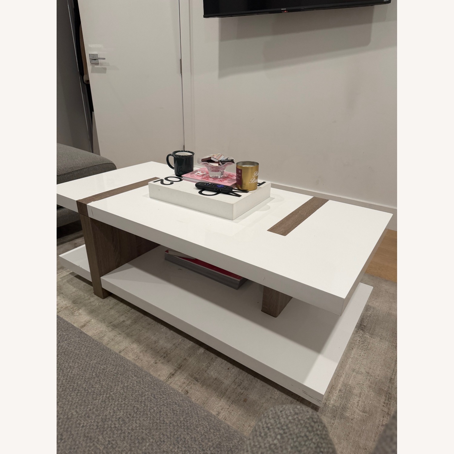 Wayfair Wrought Studio White Coffee Table - image-2