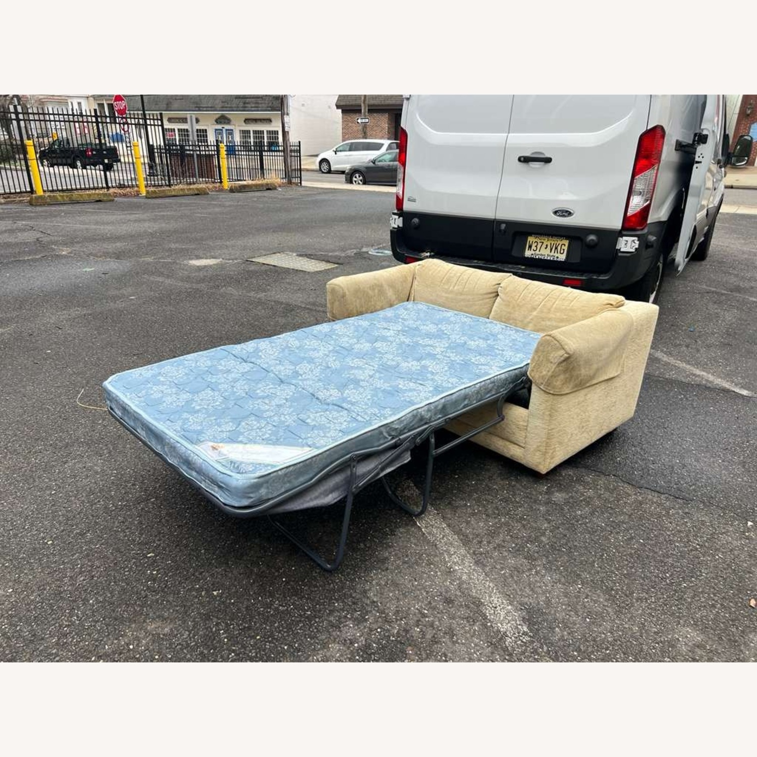 Vintage Sleeper Loveseat Sofa - image-6