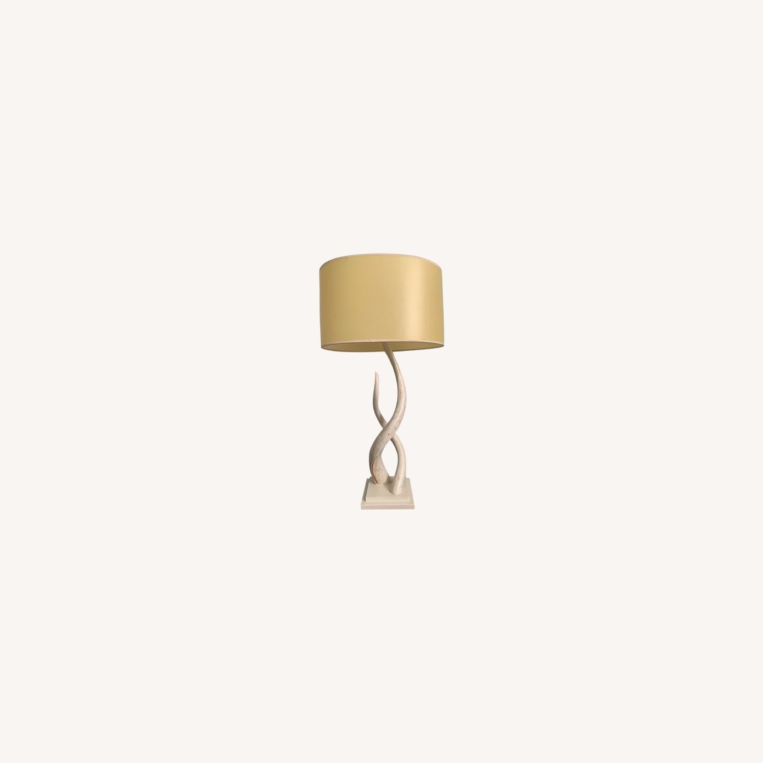 ABC Carpet and Home White Wood Table Lamp - image-4